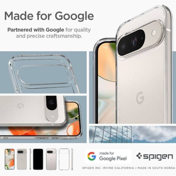 SPIGEN case ULTRA HYBRID for GOOGLE Pixel 9 / 9 Pro XL crystal clear – Bild 4