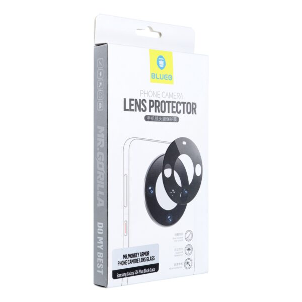 5D Mr. Monkey Armor Camera Glass (Hot Bending) - for Samsung Galaxy S24 black