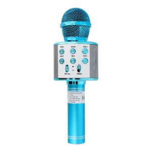 Multimedia karaoke microphone CR58 blue