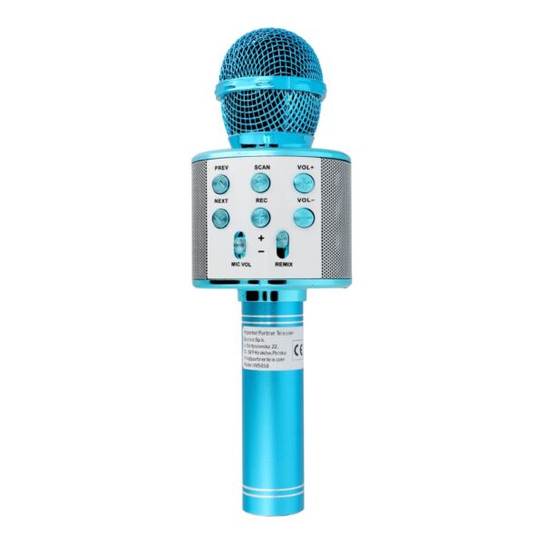 Multimedia karaoke microphone CR58 blue