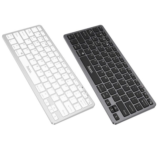 HOCO wireless keyboard QWERTY GM32 silver – Bild 4
