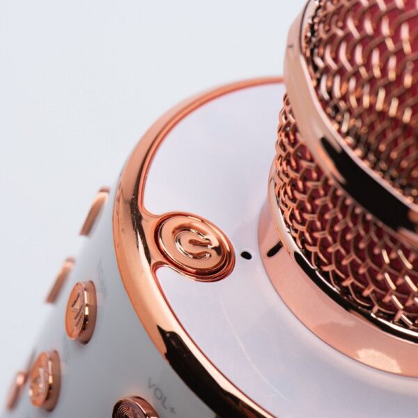 Multimedia karaoke microphone CR58 pink gold – Bild 4