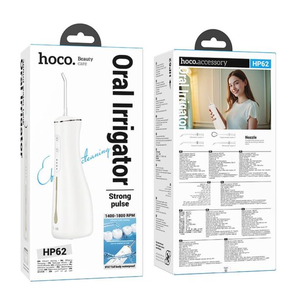 HOCO electric oral flushig device IPX7 HP62 white – Bild 3