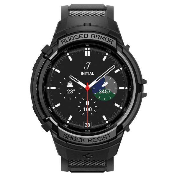 SPIGEN case RUGGED ARMOR ”PRO” for SAMSUNG Galaxy Watch 6 Classic (43 mm) matte black – Bild 3
