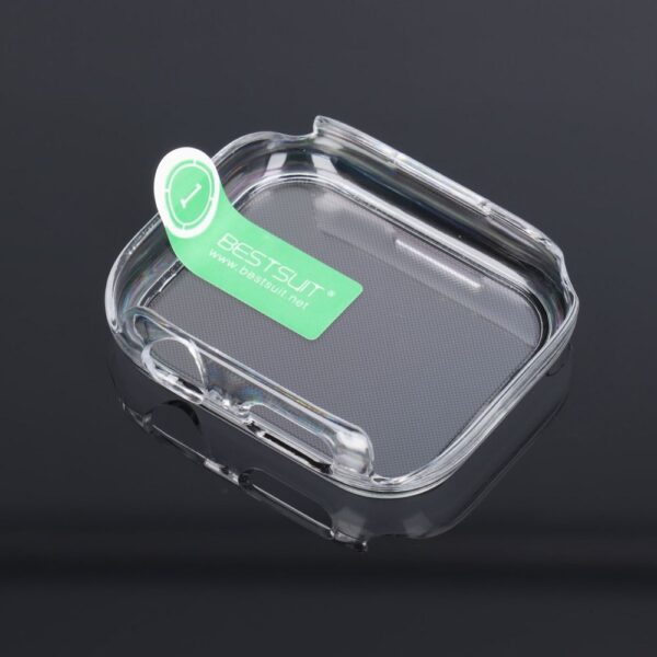 Bestsuit Case with Hybrid Glass for Apple Watch series 7/8/9-45mm - transparent – Bild 4