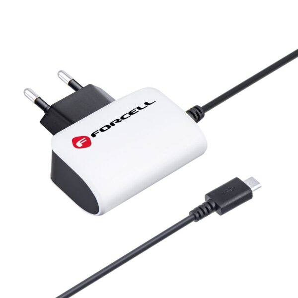 FORCELL F-ENERGY U19 travel charger with cable Micro USB 1A 5W white black – Bild 5