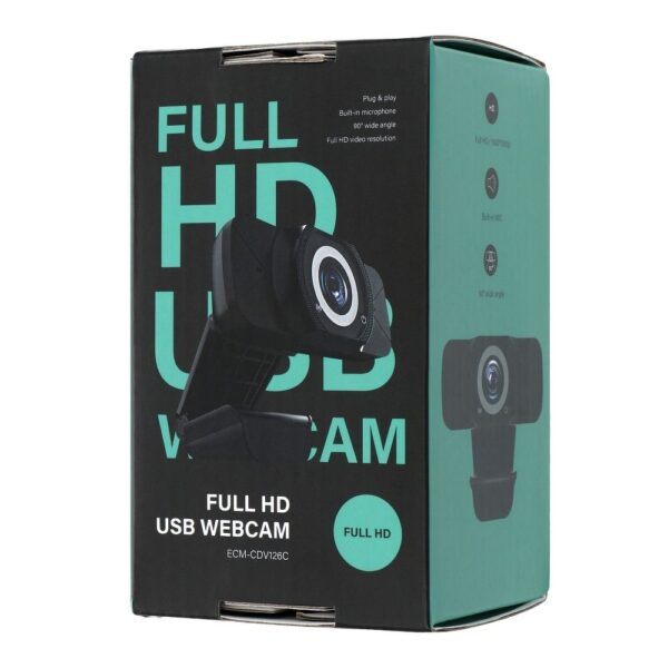 Webcam Full HD 1920*1080p/30fps ECM-CDV126C black – Bild 2