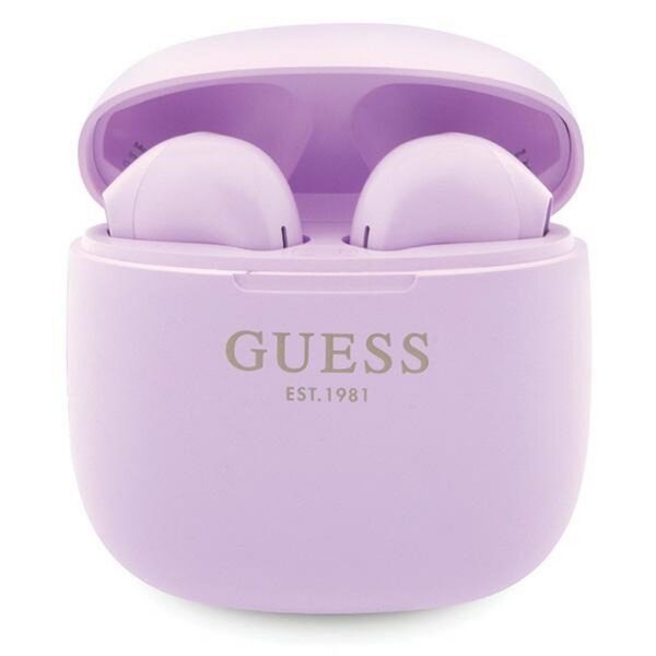 GUESS wireless earphones bluetooth TWS + docking station GUTWST26PSU (Classic EST Logo) purple