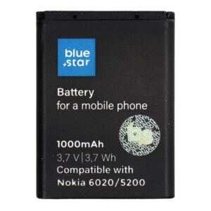 BLUE STAR PREMIUM battery for NOKIA 6020 / 5200 / 5300 / 3220 / 5140 1000 mAh