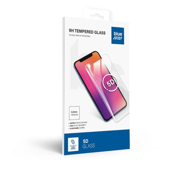 Tempered Glass Blue Star - APP IPHONE 7/8 Plus 5D Full Cover white – Bild 2