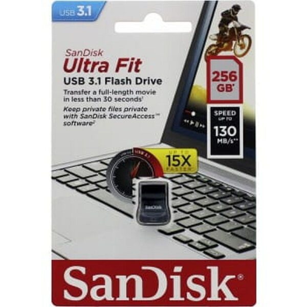 SANDISK pendrive ULTRA FIT 256GB 130MB/s USB 3.1 Gen1 – Bild 2