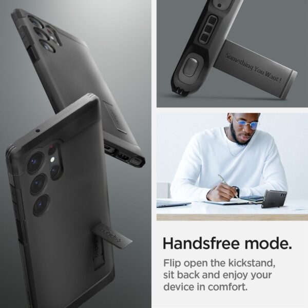 SPIGEN case TOUGH ARMOR for SAMSUNG S23 Ultra black – Bild 5