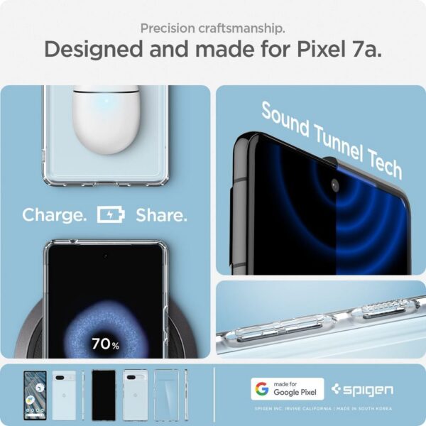SPIGEN case ULTRA HYBRID for GOOGLE Pixel 7A transparent – Bild 2