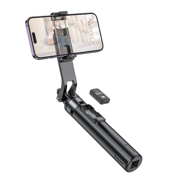 HOCO selfie stick with bluetooth remote control tripod K21 black – Bild 3