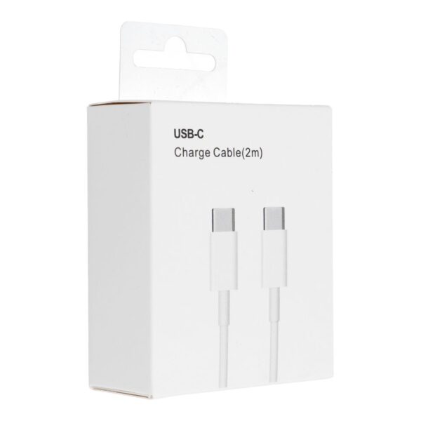 Cable Type C to Type C PD QC3.0 3A 30W HD26 BOX 2 m white – Bild 2