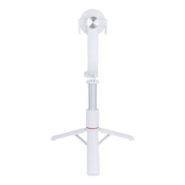 Combo selfie stick with tripod and remote control bluetooth compatybile with MagSafe SSTR-C09 white – Bild 4