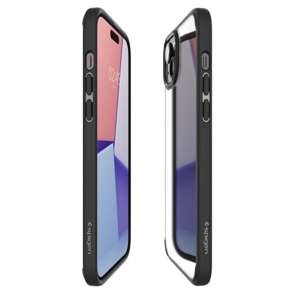 SPIGEN case ULTRA HYBRID for IPHONE 15 Plus matte black – Bild 4