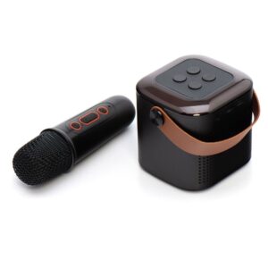 Speaker bluetooth Mini + wireless microphone LED Y1 black