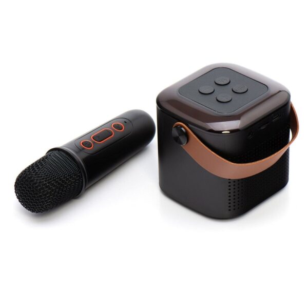 Speaker bluetooth Mini + wireless microphone LED Y1 black