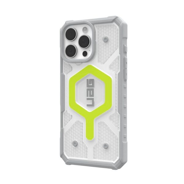 Case (UAG) Urban Armor Gear Pathfinder Clear compatible with MagSafe for IPHONE 16 Pro Max active neon – Bild 3