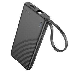 HOCO powerbank 5000 mAh with built-in cable Lightning 2A J129 black