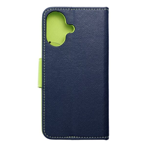 FANCY Book case for IPHONE 16 navy / lime – Bild 3