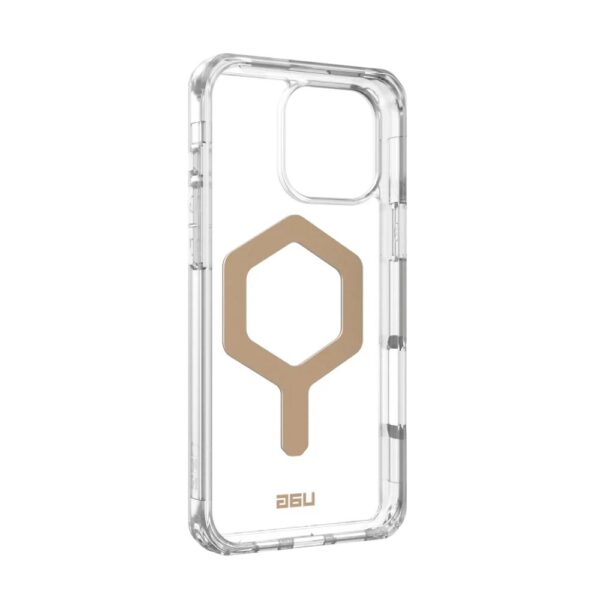 Case (UAG) Urban Armor Gear Plyo compatible with MagSafe for IPHONE 16 Pro Max ice / gold – Bild 5