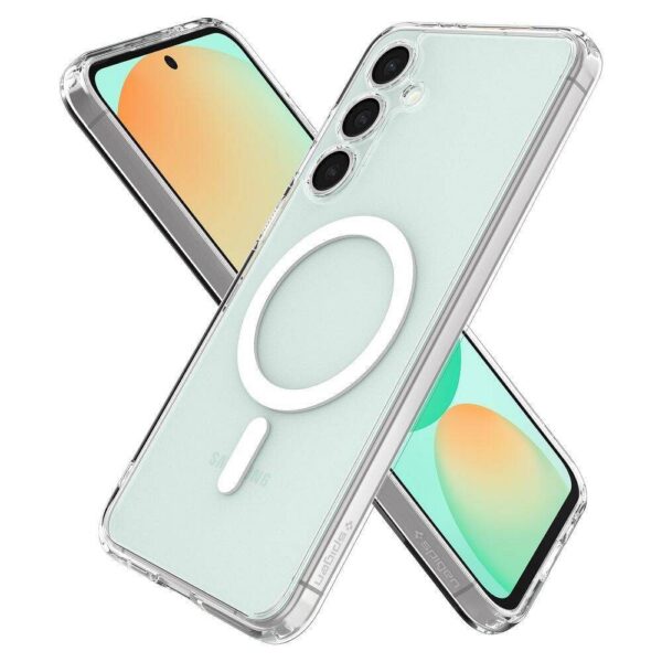 SPIGEN case ULTRA HUBRID MAG compatible with MagSafe for SAMSUNG S24 FE white – Bild 2