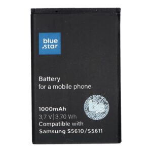 BLUE STAR PREMIUM battery for SAMSUNG S5610 / S5611 / L700 / S3650 / S5620 / B3410 / S5260 1000 mAh