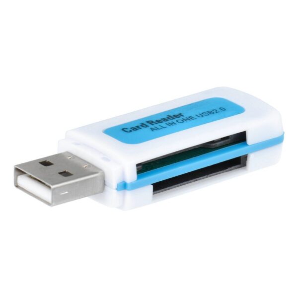 Memory Card Reader USB 2.0 blue white – Bild 3