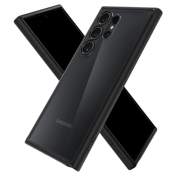 SPIGEN case ULTRA HYBRID for SAMSUNG S24 Ultra matte black – Bild 4