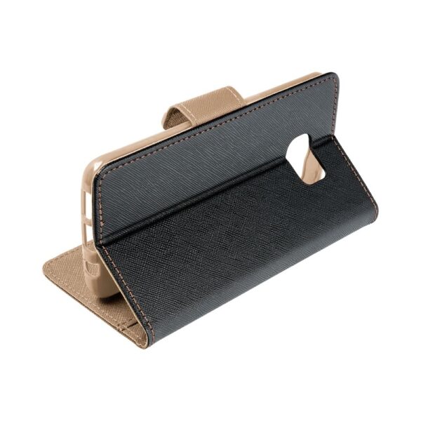 FANCY Book case for SAMSUNG M35 5G black / gold – Bild 5