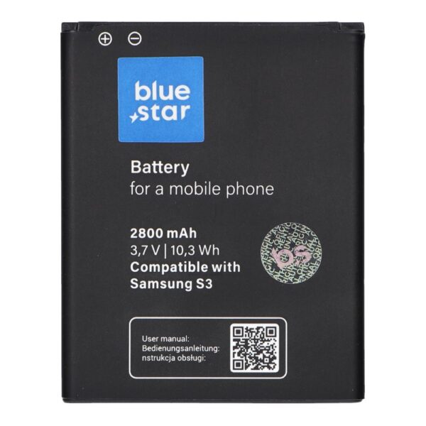 BLUE STAR PREMIUM battery for SAMSUNG S3 I9300 2800 mAh