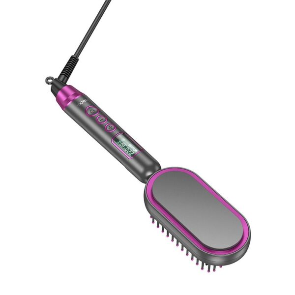 HOCO electric straightening hair comb with digital display HP44 rose red – Bild 5