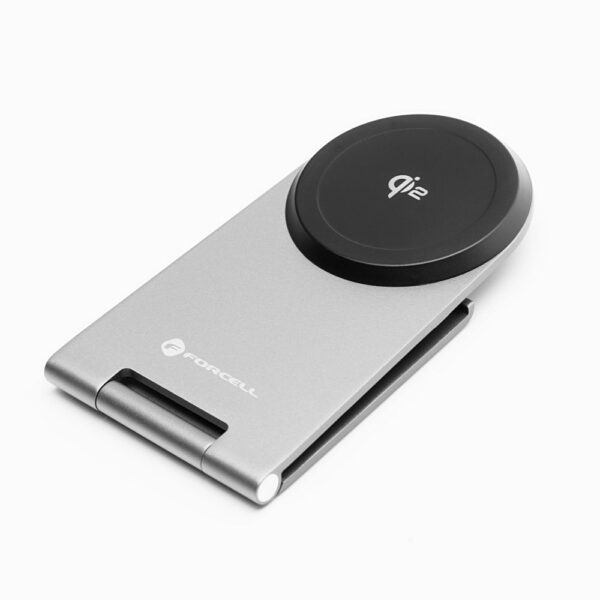 FORCELL F-ENERGY Flip Charge Qi2 15W wireless charger compatible with MagSafe silver – Bild 3