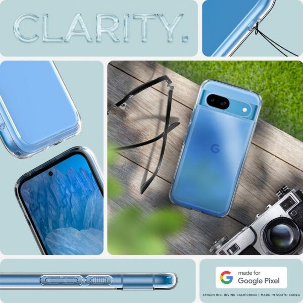 SPIGEN case ULTRA HYBRID for GOOGLE Pixel 8A crystal clear – Bild 4