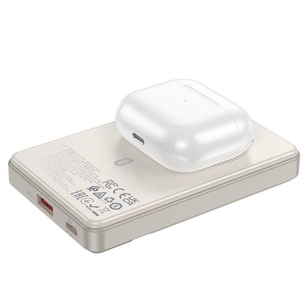 HOCO powerbnk 10 000 mAh compatble with MagSafe PD QC3.0 3A 22,5W Q18 white – Bild 4