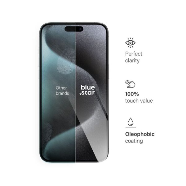 Tempered Glass Blue Star - IPHONE 15 Pro Max – Bild 4