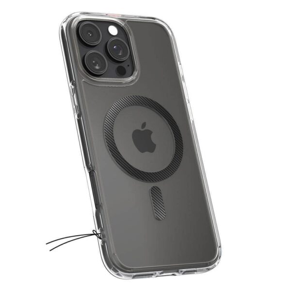 SPIGEN case ULTRA HYBRID MAG compatible with MagSafe for IPHONE 16 Pro carbon fiber – Bild 2