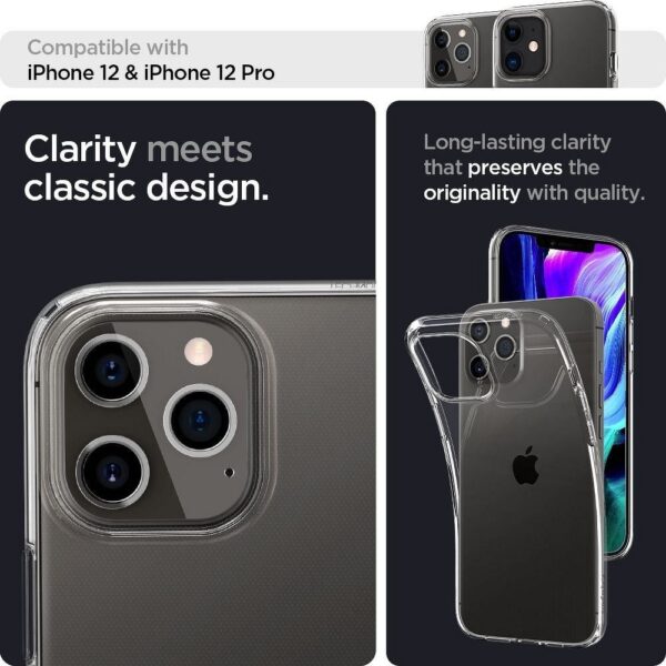 SPIGEN case LIQUID CRYSTAL for IPHONE 12 / 12 Pro transparent – Bild 4