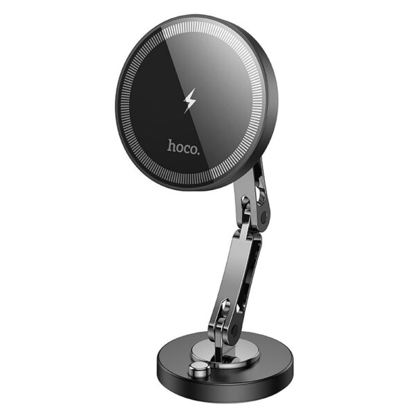 HOCO car holder with wireless charging for center console compatible with MagSafe 15W HW26 black – Bild 5