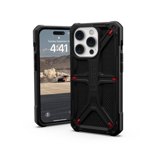 ( UAG ) Urban Armor Gear Monarch case compatible with MagSafe for IPHONE 13 / 14 kevlar black – Bild 2