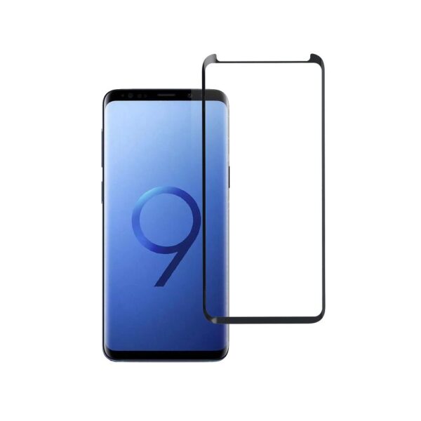 Tempered Glass Blue Star - SAMSUNG Galaxy S9+ Full Face (full glue/case friendly) - black Tempered Glass Blue Star – Bild 2