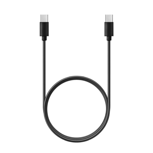 Cable Type C to Type C PD QC 3A 60W C296 (long conector 8mm) 1 m black