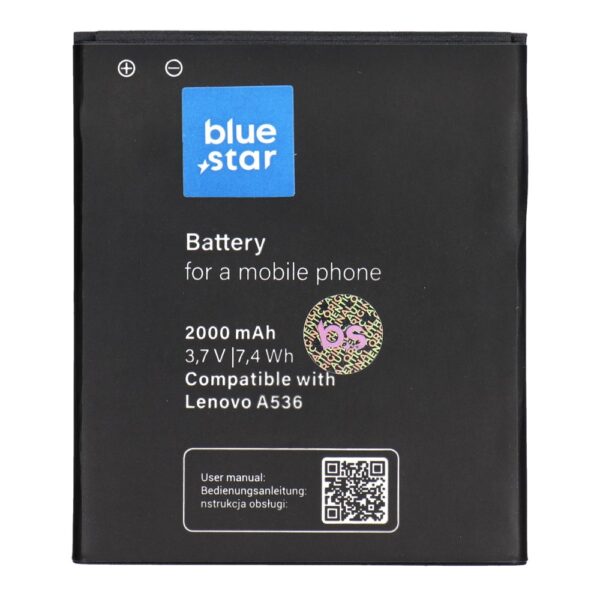 BLUE STAR PREMIUM battery for LENOVO A536 2000 mAh