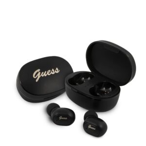 Bluetooth Earphones Stereo TWS GUESS V5.0 4H MUSIC TIME with docking station black ( GUTWST30BK )