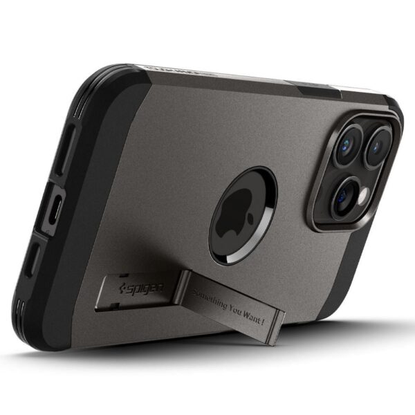 SPIGEN case TOUGH ARMOR MAG compatible with MagSafe for IPHONE 15 Pro gunmetal – Bild 4