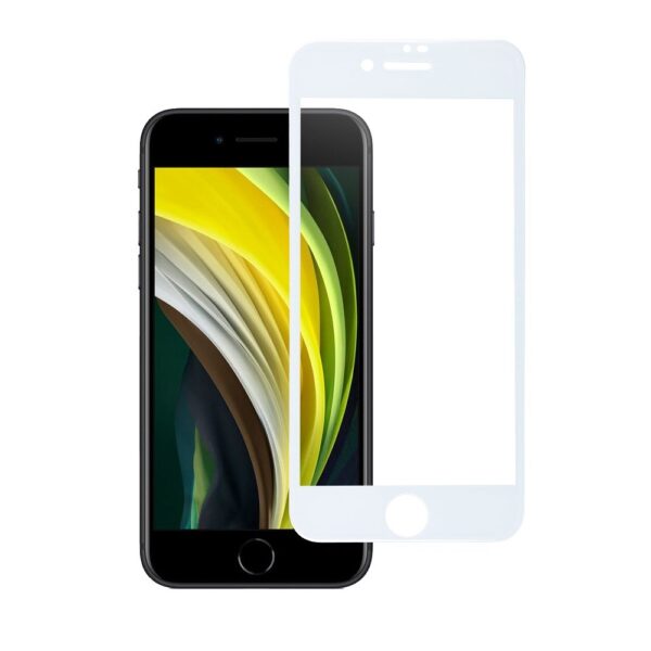 Tempered Glass Blue Star - APP IPHONE 7/8/SE 2020 5D Full Cover white – Bild 3