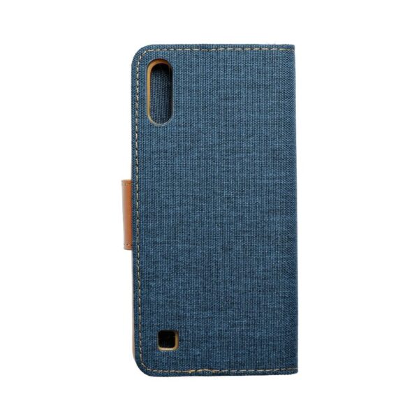 CANVAS Book case for SAMSUNG A10 navy blue – Bild 5