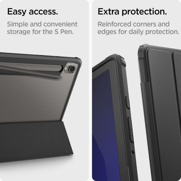 SPIGEN case ULTRA HYBRID PRO case for SAMSUNG Tab S9 11.0 X710 / X716B black – Bild 2